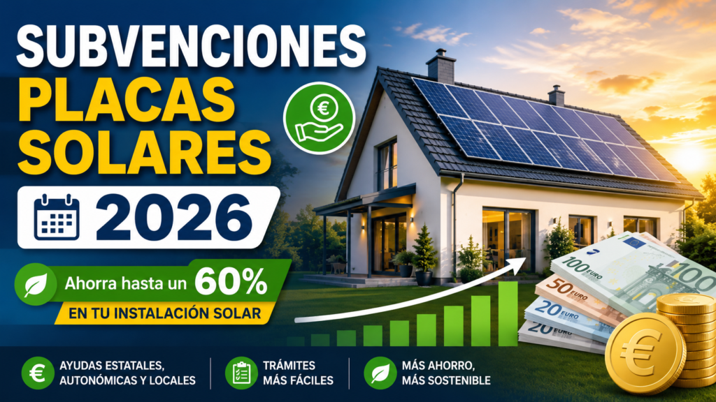 subvenciones placas solares 2026